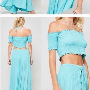 AQUA boho Crop Top
